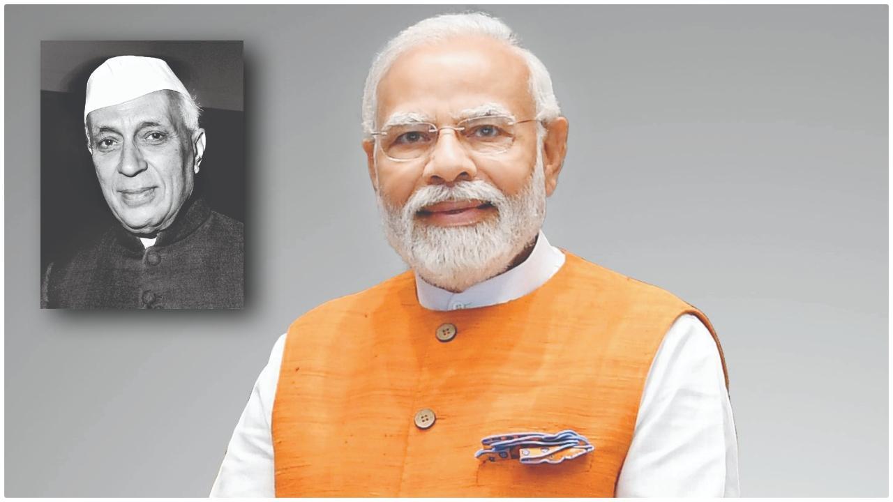 વડા પ્રધાન નરેન્દ્ર મોદી  દેશના પ્રથમ વડા પ્રધાન જવાહરલાલ નેહરુના રેકૉર્ડને પાછળ છોડીને ભારતના સૌથી લાંબો સમય ‘સળંગ ચૂંટાયેલા’ વડા પ્રધાન બનશે