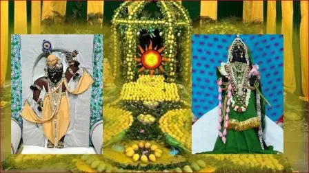 મુંબઈના કાંદિવલી સ્થિત શુદ્ધાદ્વૈત સપ્તમગૃહ-કામવન હવેલીમાં બિરાજતા શ્રીનાથજી તેમજ શ્રીયમુનાજી