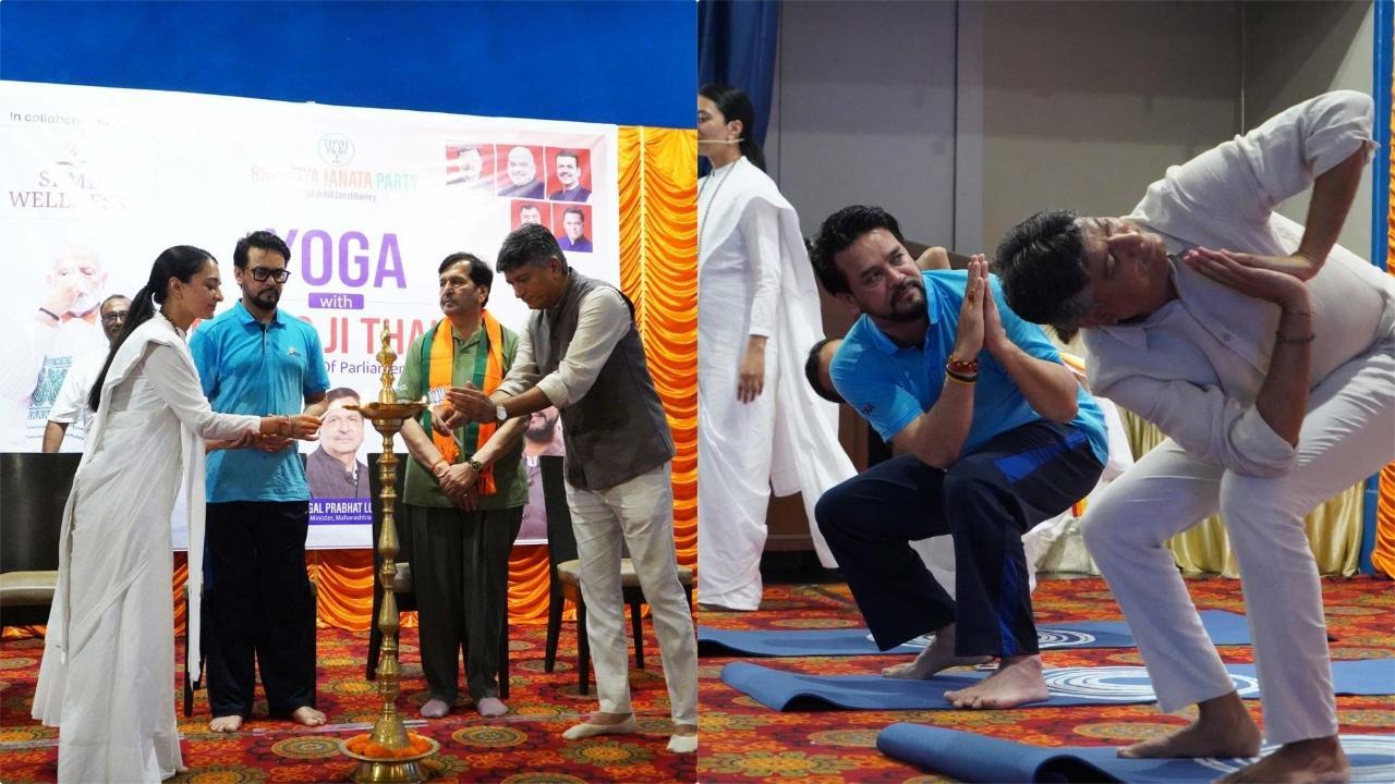 SRMD વેલનેસે વિશેષ યોગ અને સાઉન્ડ મેડિટેશન પ્રોગ્રામ યોજ્યો હતો.