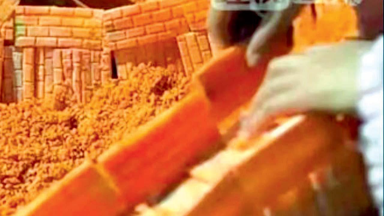 ગાજર કરડીને બનાવેલ શિલ્પ