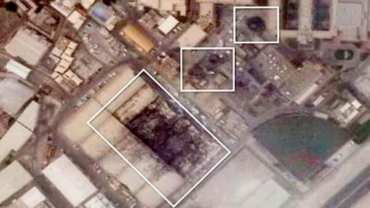 તેહરાન ટાઇમ્સના સોશ્યલ મીડિયા પર બાહરિનમાં આવેલા અમેરિકાના નેવલ સપોર્ટ હેડક્વાૅર્ટરને ડૅમેજ કર્યાની તસવીરો શૅર થઈ હતી.