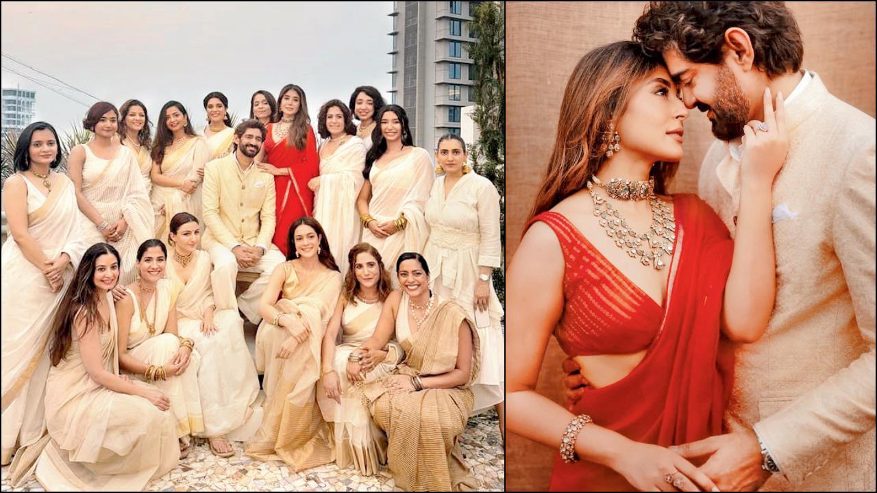 મમ્મીની લાલ સાડી પહેરીને ક્રિતિકાએ કર્યાં લગ્ન, બધી બહેનપણીઓએ કર્યું મૅચિંગ