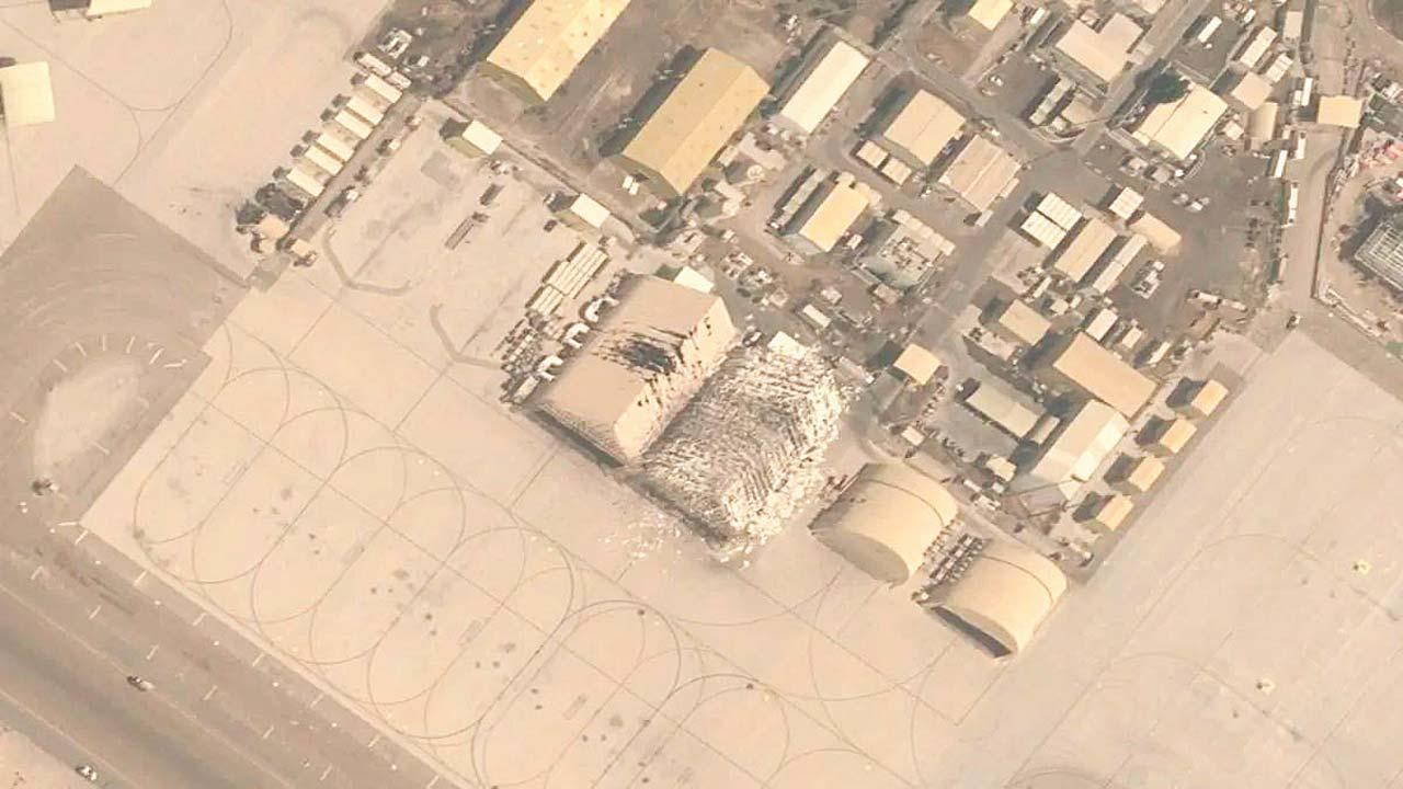 ઈરાનના મિસાઇલ હુમલામાં તબાહ થયેલો અબુ ધાબીમાં આવેલો અમેરિકાનો અલ ધાફરા ઍર-બેઝ.