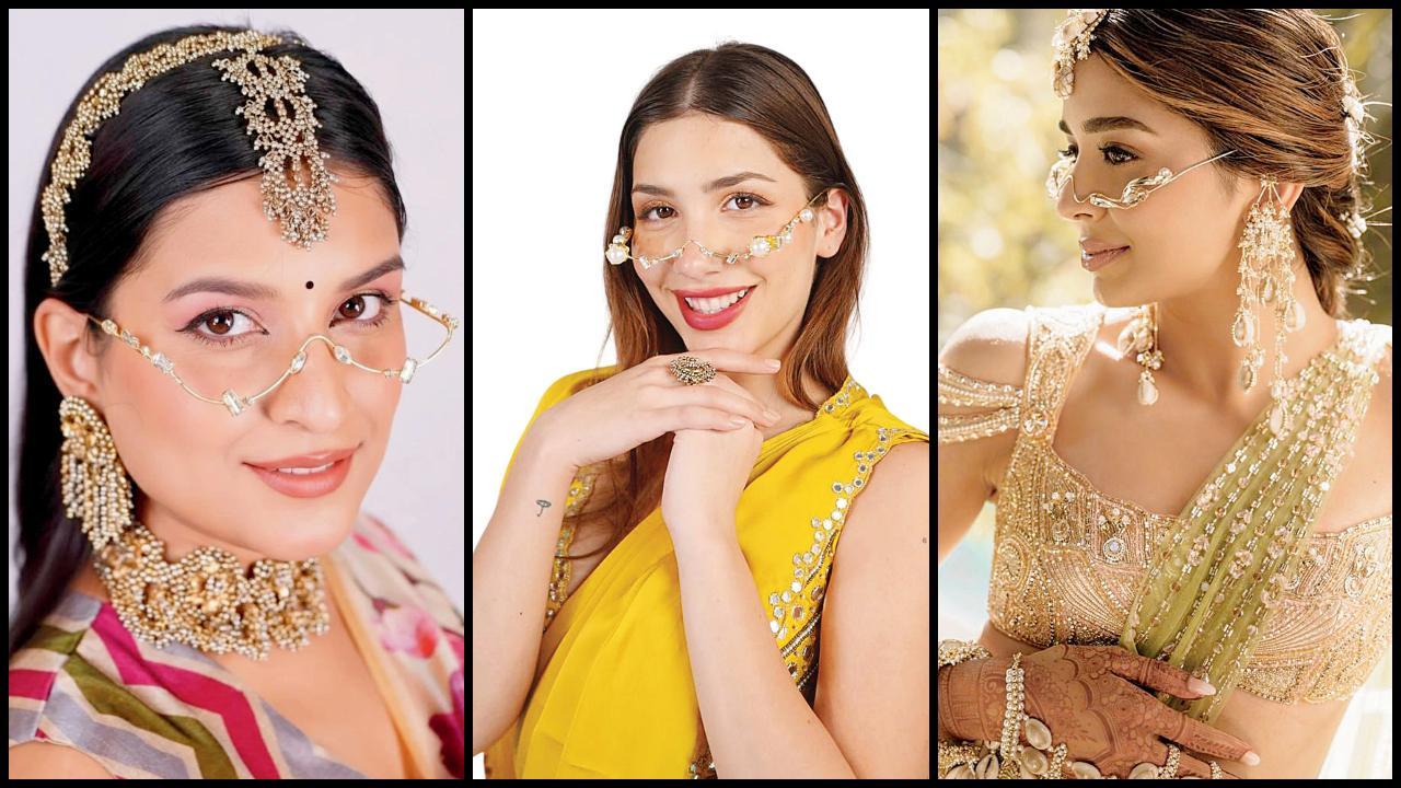 હવે ગૉગલ્સને બદલે દુલ્હનો પહેરી રહી છે હીરા-મોતી જડેલા ફેસલેટ્સ