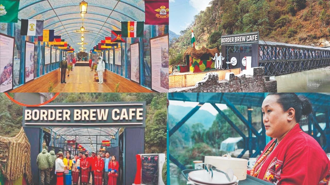 આ કૅફેમાંથી સુંદર પહાડોનો નજારો જોવા મળે છે