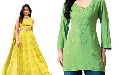 ચિકનકારી કામ મોટે ભાગે કૉટન, મલમલ, શિફૉન અને જ્યૉર્જેટ જેવા સૉફ્ટ ફૅબ્રિક પર કરવામાં આવે છે