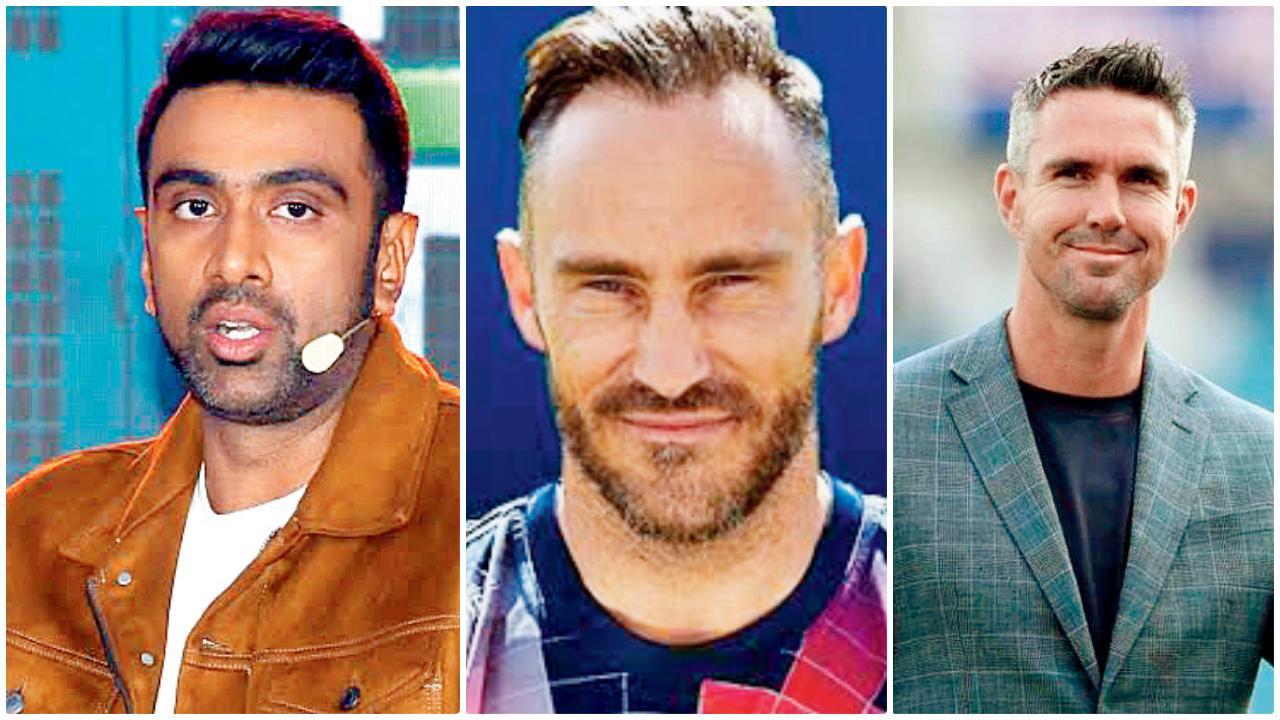 રવિચન્દ્રન અશ્વિન, ફાફ ડુ પ્લેસી, કેવિન પીટરસન 