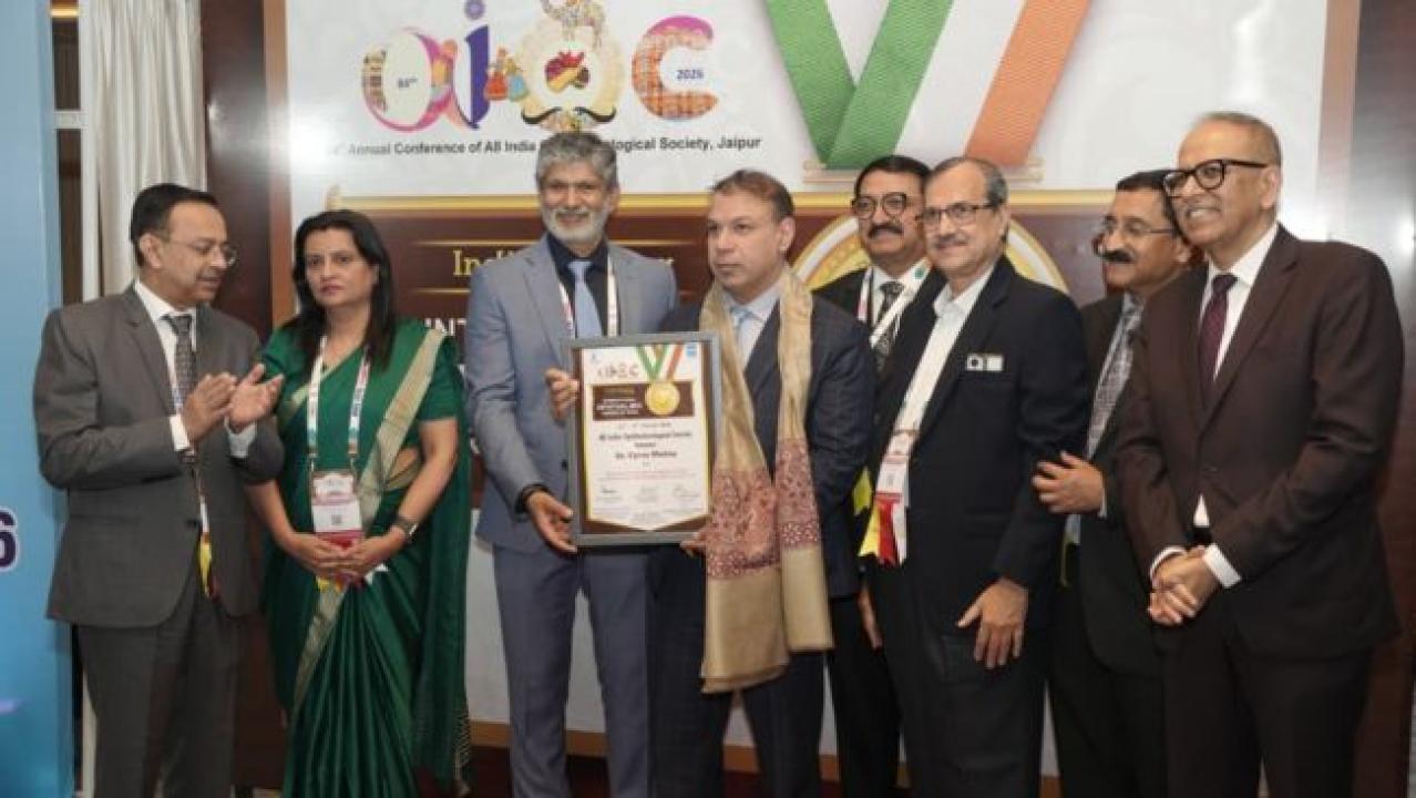 ડૉ. સાયરસ કે. મહેતાને ઓલ ઇન્ડિયા ઑફ્થેલ્મોલોજિકલ સોસાયટી દ્વારા “ઇન્ટરનેશનલ હીરો ઓફ ઇન્ડિયન ઑફ્થેલ્મોલોજી” એવોર્ડ પ્રાપ્ત