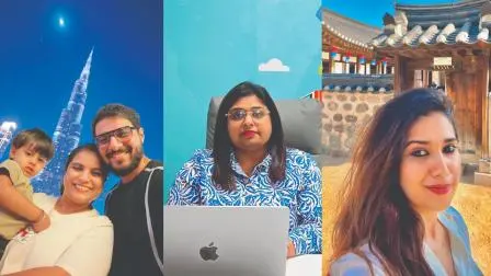 ભાવિક ઠક્કર તેના પરિવાર સાથે. વૈશાલી કારિયા અને પ્રીત દેસાઈ