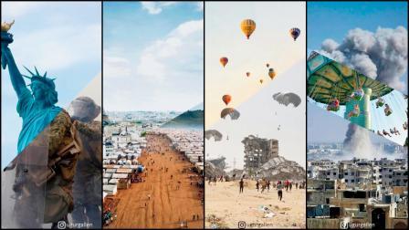 એક ફ્રેમમાં બે અલગ-અલગ તસવીરોનું અજબ સંયોજન