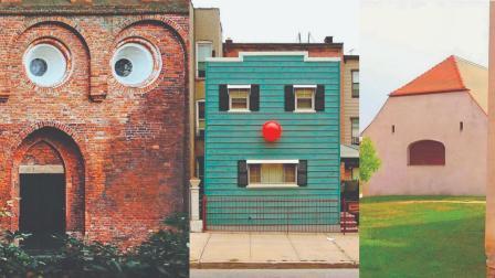 નેધરલૅન્ડ્સનાં વિવિધ શહેરોની ગલીઓમાં અલગ તરી આવે એવાં ઘરોની તસવીર