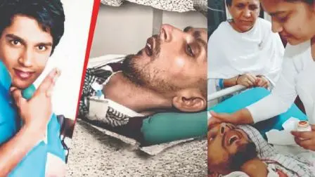 લવલી દીદી હરીશને વિદાય આપી રહ્યા છે એ ભાવુક ઘટનાનો સોશ્યલ મીડિયામાં ફરતા વિડિયોનો સ્ક્રીન-શૉટ.