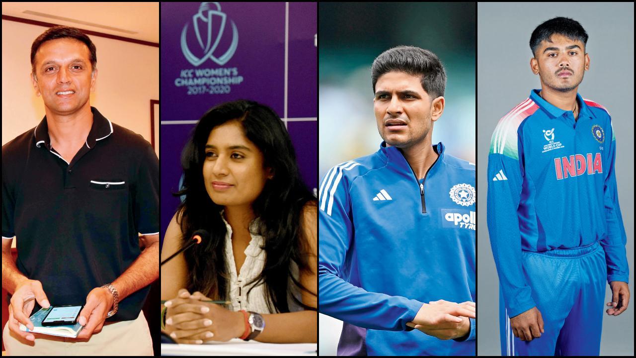 રાહુલ દ્રવિડ, મિતાલી રાજ, શુભમન ગિલ અને આયુષ મહાત્રે