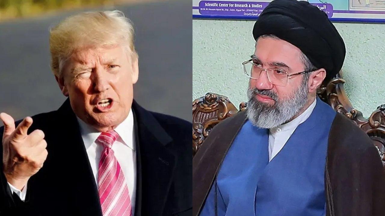 ડોનાલ્ડ ટ્રમ્પ અને મોજતબા ખામેની ફાઇલ તસવીર