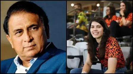 સુનિલ ગાવસ્કર અને કાવ્યા મારન (તસવીર: મિડ-ડે)