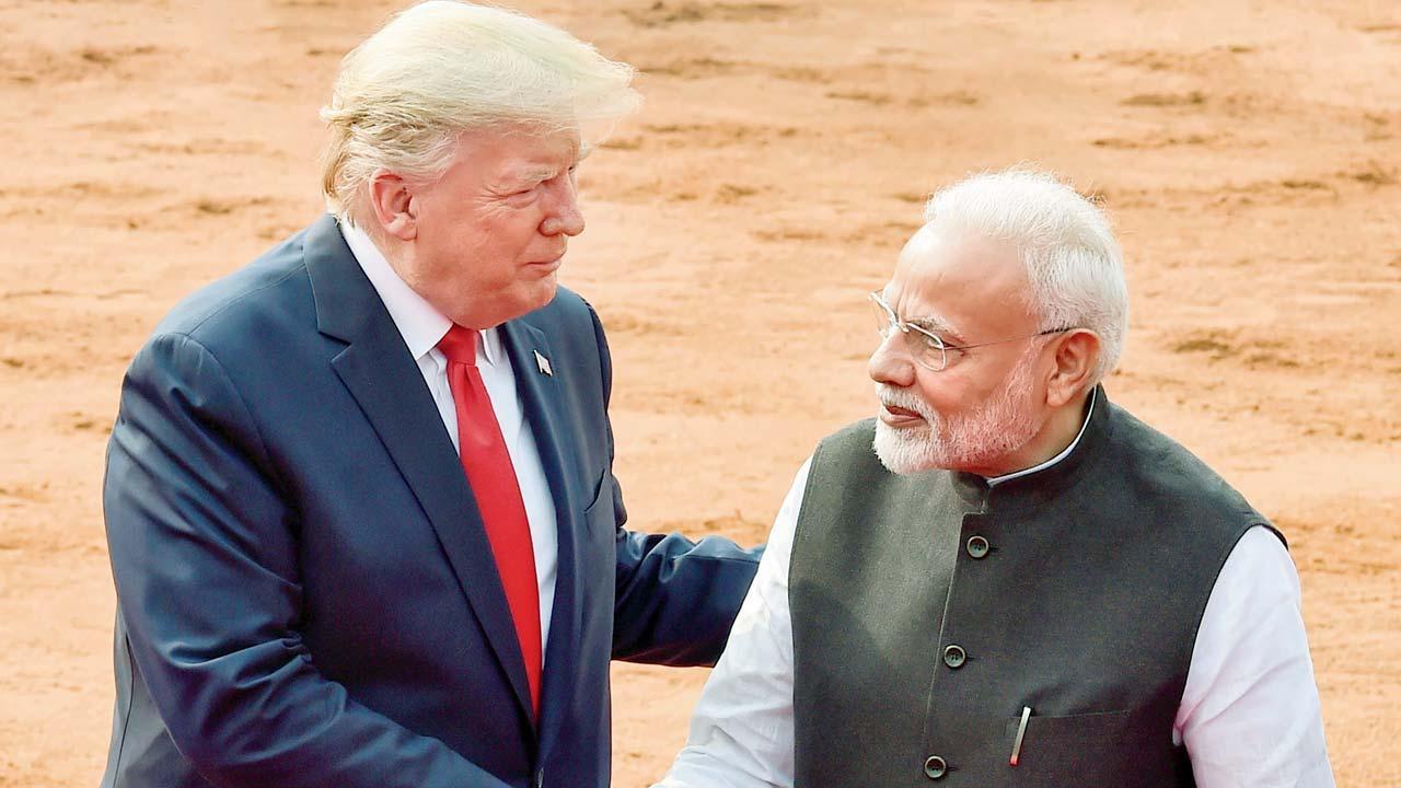 ડોનલ્ડ ટ્રમ્પ અને નરેન્દ્ર મોદી