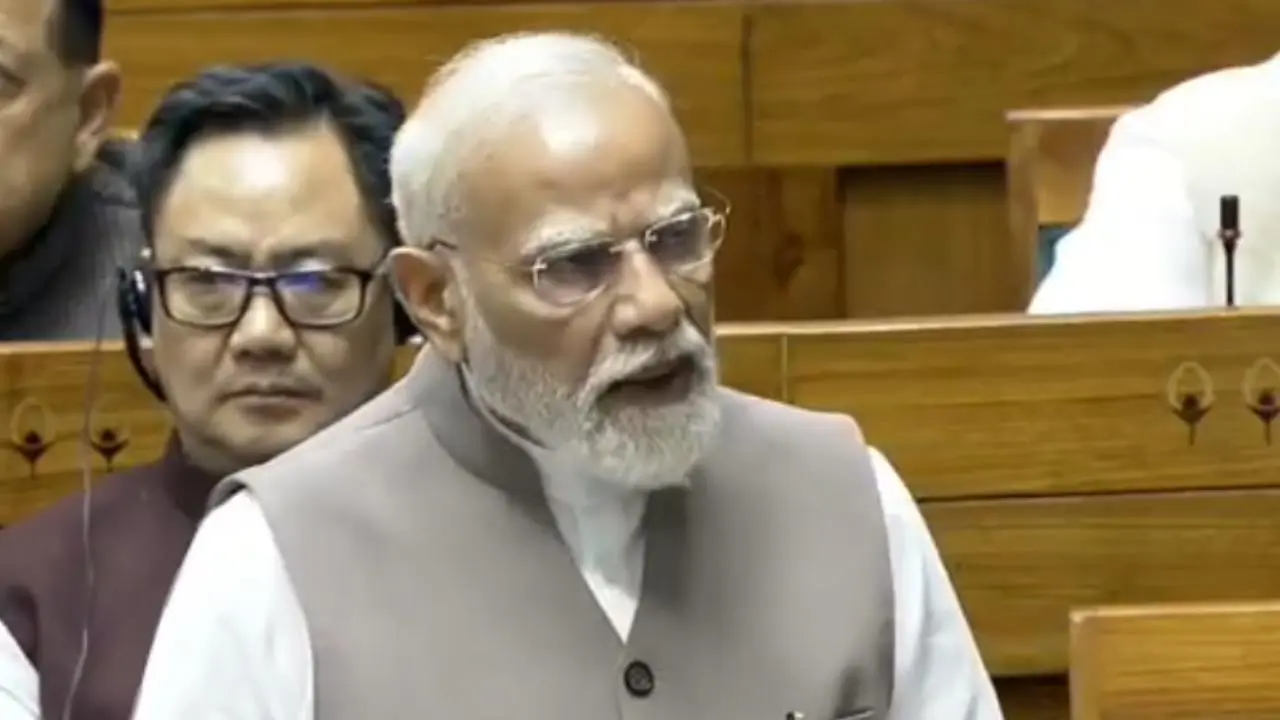 વડા પ્રધાન નરેન્દ્ર મોદીએ આજે લોકસભામાં નિવેદન આપ્યું (તસવીર: X)