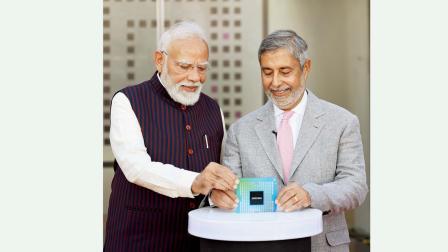 નરેન્દ્ર મોદીએ ગઈ કાલે સાણંદમાં માઇક્રોન્સના સેમિકન્ડક્ટર ATMP સુવિધાનો પ્રારંભ કર્યો હતો.