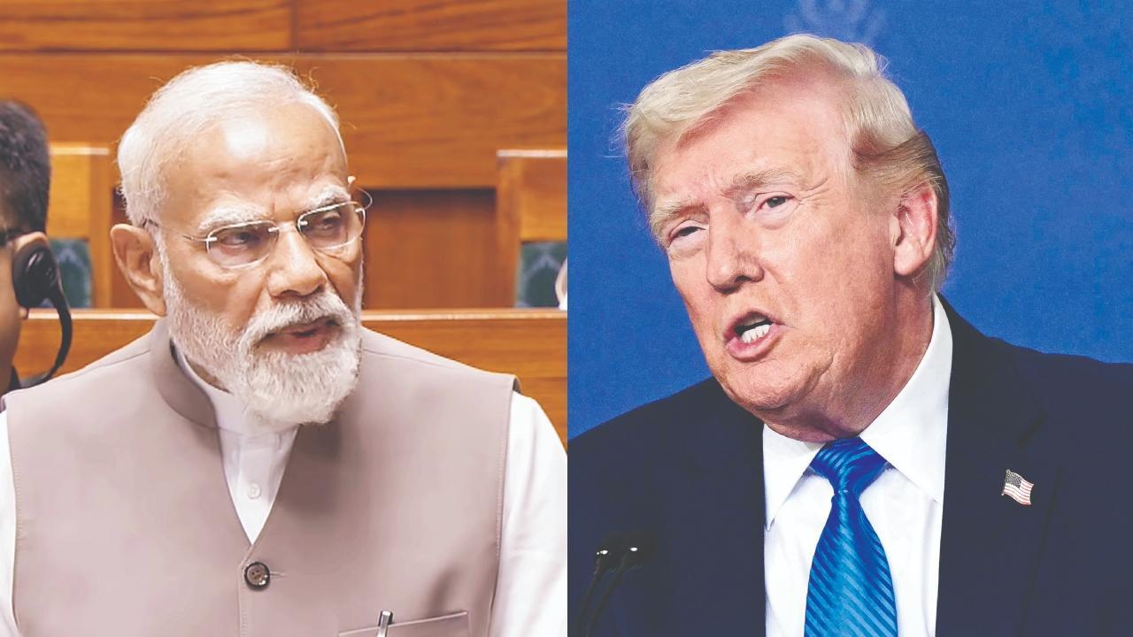 ડોનલ્ડ ટ્રમ્પ અને નરેન્દ્ર મોદી