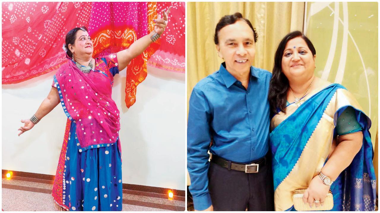 દીપ્તિ દોશી પતિ સાથે