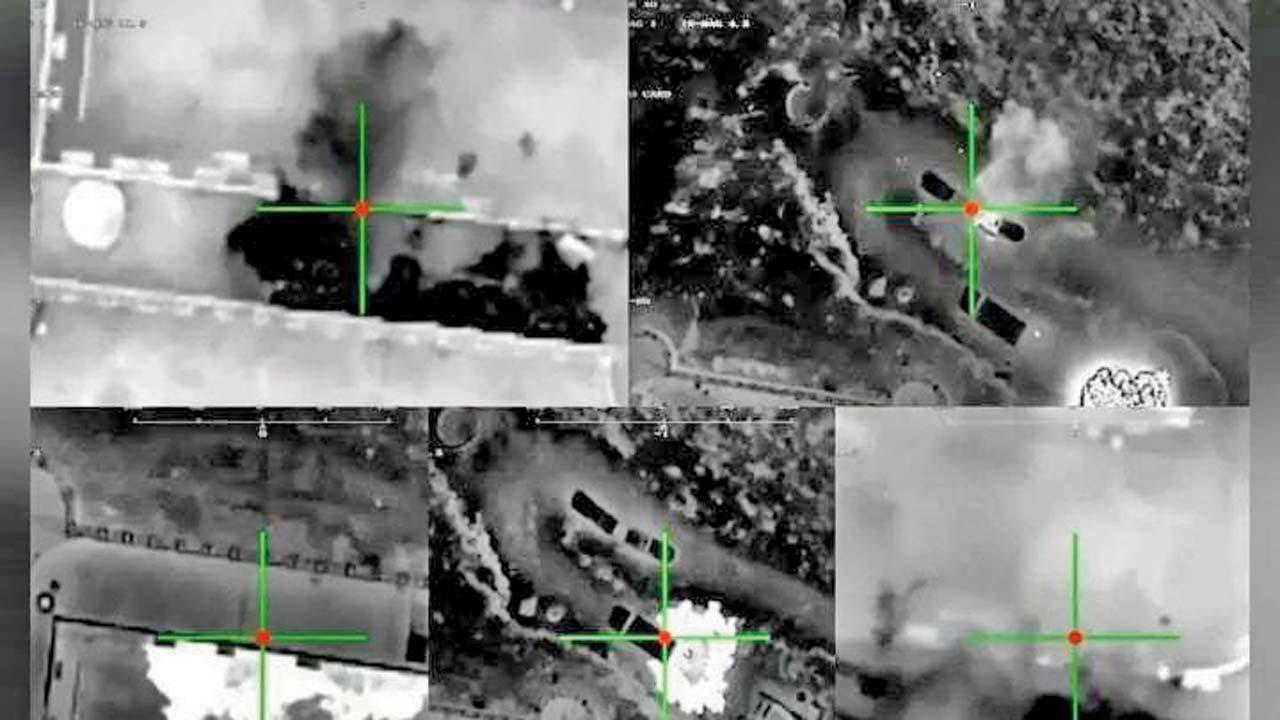 અફઘાનિસ્તાનના રક્ષા મંત્રાલયે જાહેર કરેલું પાકિસ્તાની સૈન્ય અડ્ડાઓની તબાહીનું ફુટેજ.