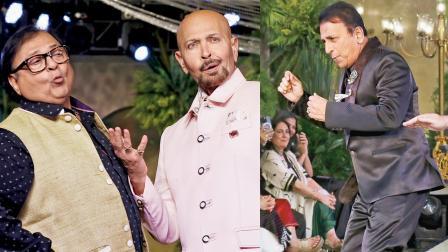 રવિવારે એક ઇવેન્ટમાં રૅમ્પ-વૉક કરતા રાકેશ બેદી અને રાકેશ રોશન તથા સુનીલ  ગાવસકર