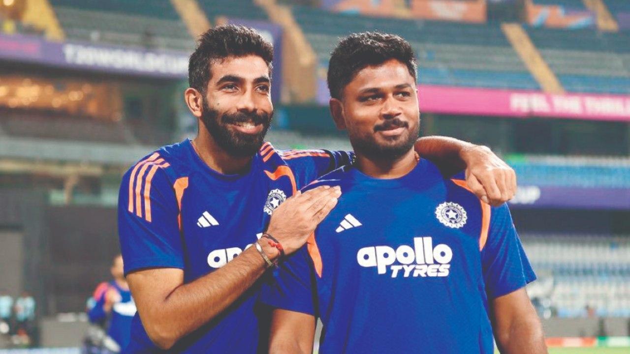 જસપ્રીત બુમરાહ અને સંજુ સૅમસન