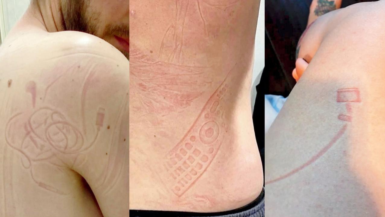 શરીર પર અવનવી ડિઝાઇન