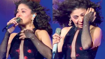 સુનિધિ સ્ટેજ પર જ ભાવુક બની ગઈ