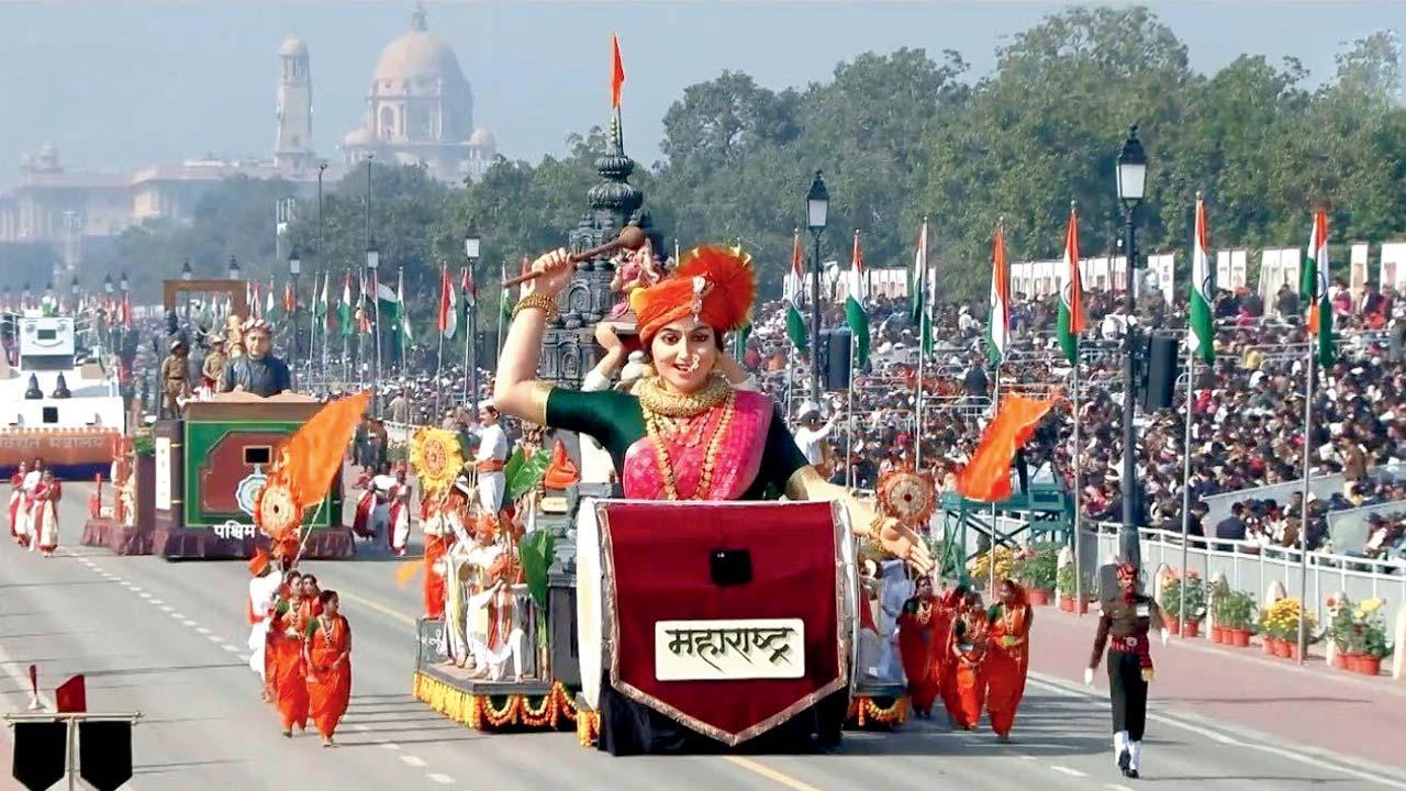 આ વર્ષે પ્રજાસત્તાક દિનની પરેડમાં રજૂ કરાયેલો મહારાષ્ટ્રનો ટૅબ્લો.