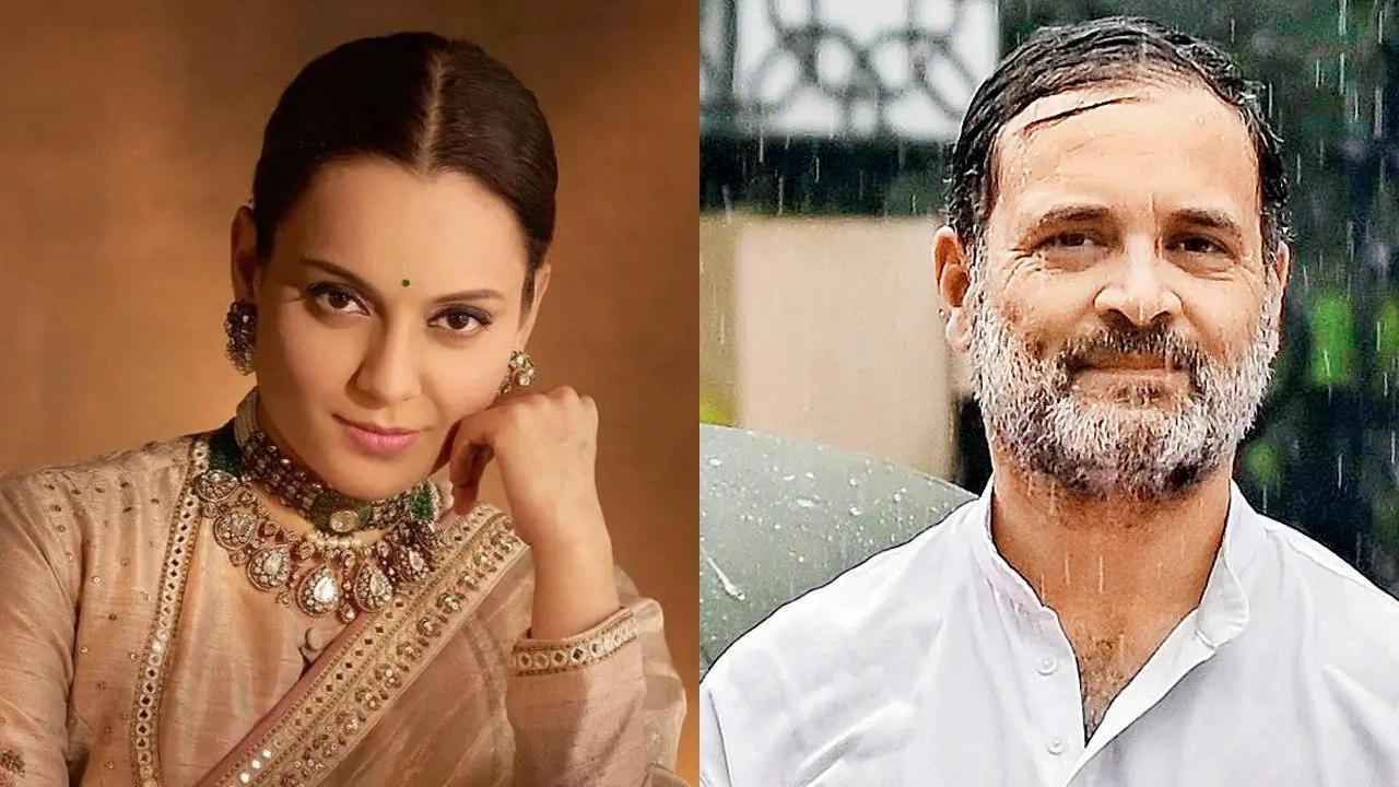 કંગના રનૌત અને રાહુલ ગાંધી ફાઇલ તસવીર (સૌજન્ય: મિડ-ડે)