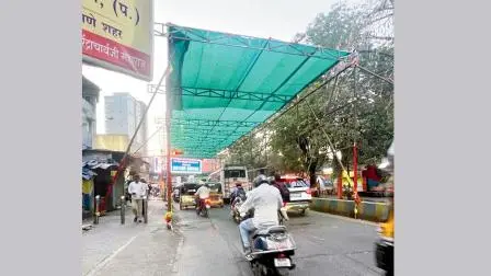 થાણેમાં ઠેર-ઠેર લાગી રહી છે ગરમીથી બચાવતી ગ્રીન નેટ
