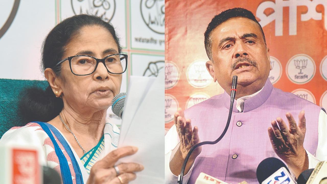 મમતા બેનર્જી, શુભેન્દુ અધિકારી