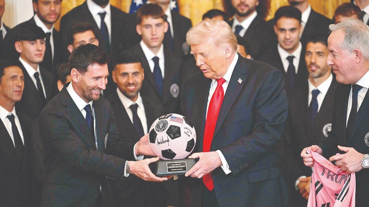 વાઇટ હાઉસમાં પહેલી વખત પહોંચેલા ફુટબૉલ-સ્ટાર લીઅનલ મેસીની પ્રશંસા કરી પ્રેસિડન્ટ ડોનલ્ડ ટ્રમ્પે