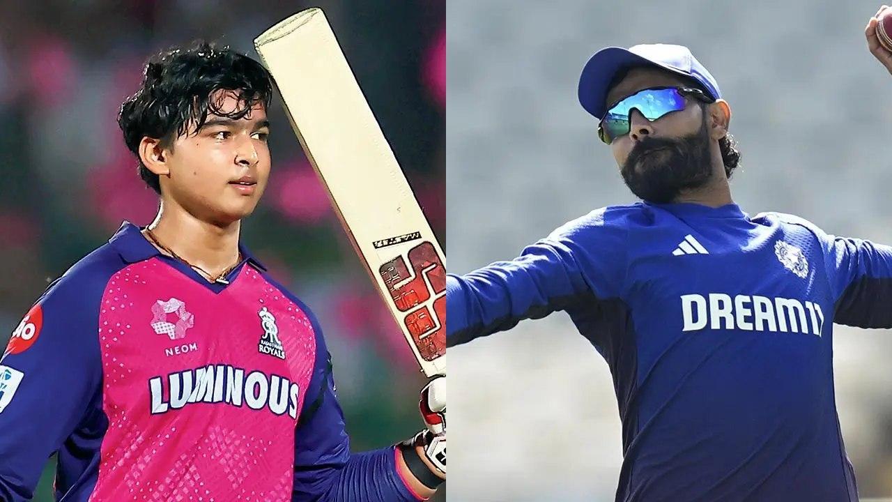 વૈભવ સૂર્યવંશી અને રવિન્દ્ર જાડેજા ફાઇલ તસવીર (સૌજન્ય: મિડ-ડે)