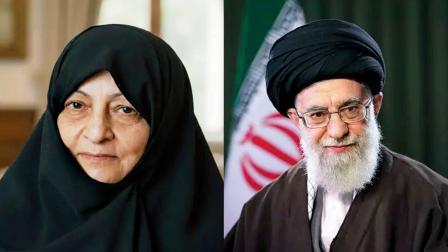 ભૂતપૂર્વ સુપ્રીમ લીડર આયાતોલ્લા અલી ખામેનેઈની અને તેમની પત્ની 