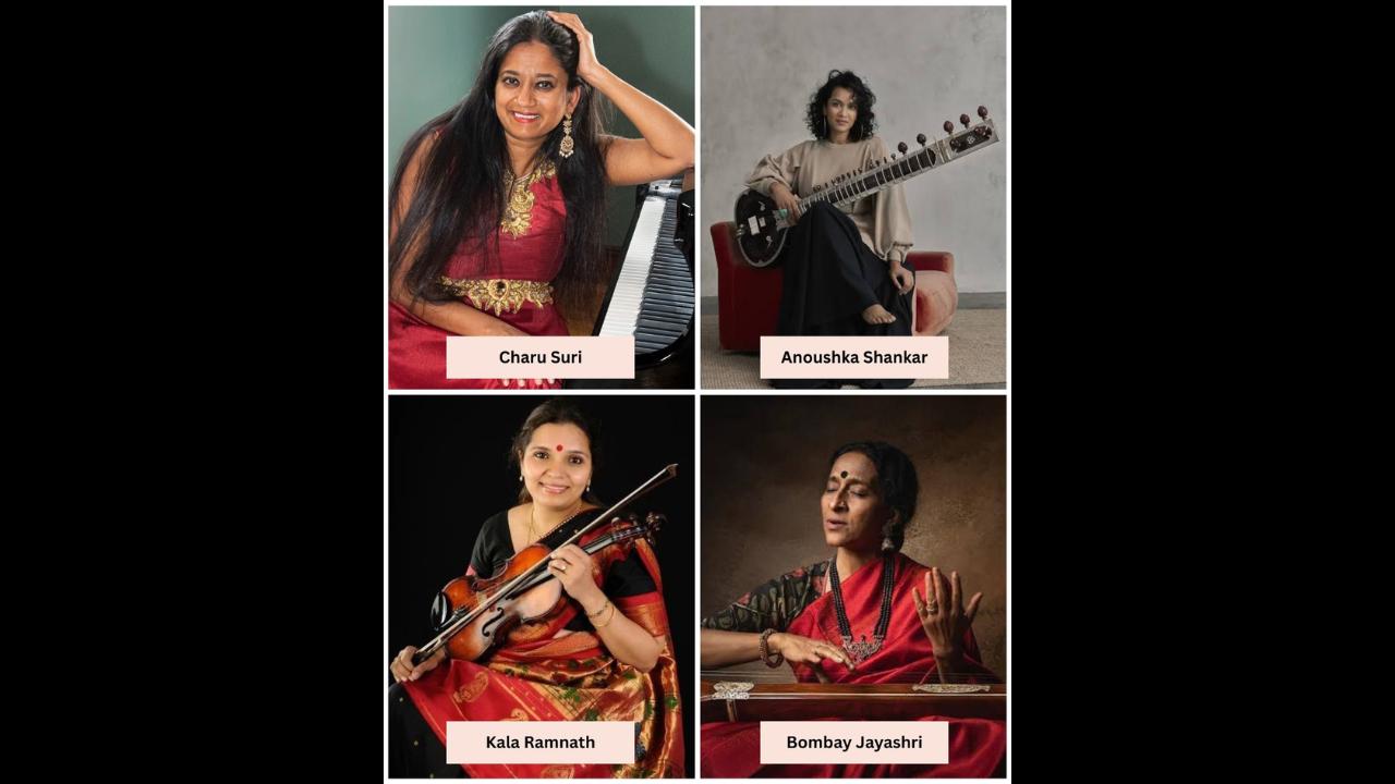 ચારુ સુરી, અનુષ્કા શંકર, કલા રામનાથ, બોમ્બે જયશ્રી