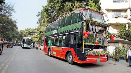 થાણેમાં આવી ગઈ છે ડબલ ડેકર ઇલેક્ટ્રિક AC બસ