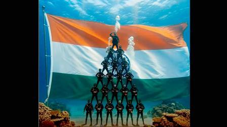 સમુદ્રમાં સૌથી ઊંચો માનવ પિરામિડ