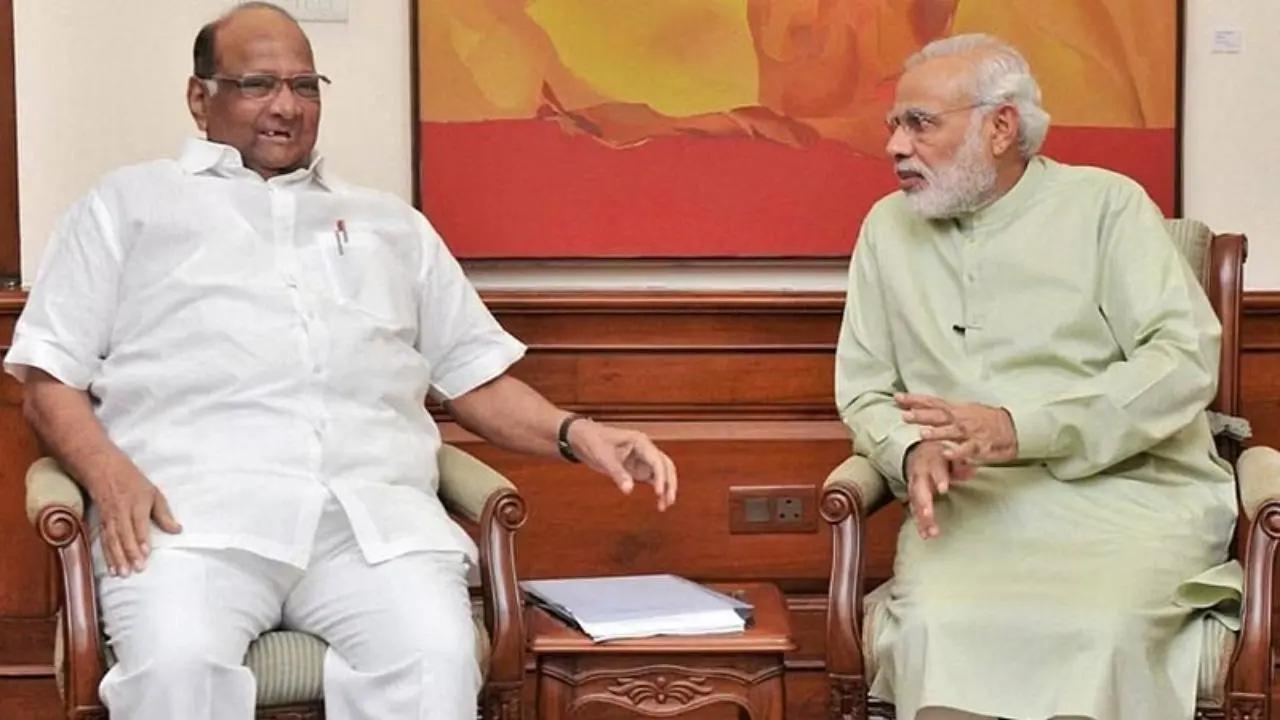 શરદ પવાર અને નરેન્દ્ર મોદી (ફાઇલ તસવીર)