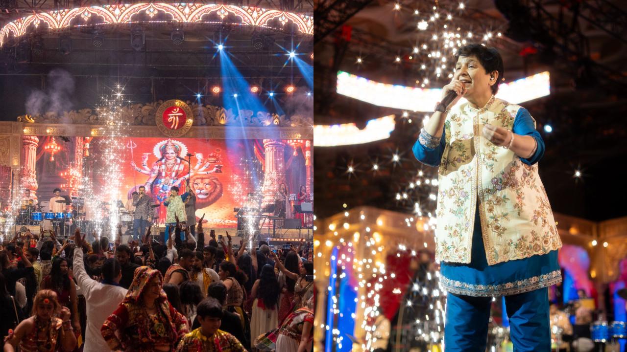 ફાલ્ગુની પાઠકની રમઝટ વચ્ચે ખેલૈયાઓ સાથે સેલેબ્રિટીઝ અને ઇન્ફ્લુએન્સર્સ પણ ગરબે ઘૂમ્યા હતા. (તસવીરો: rvr16 ઑફિશિયલ)