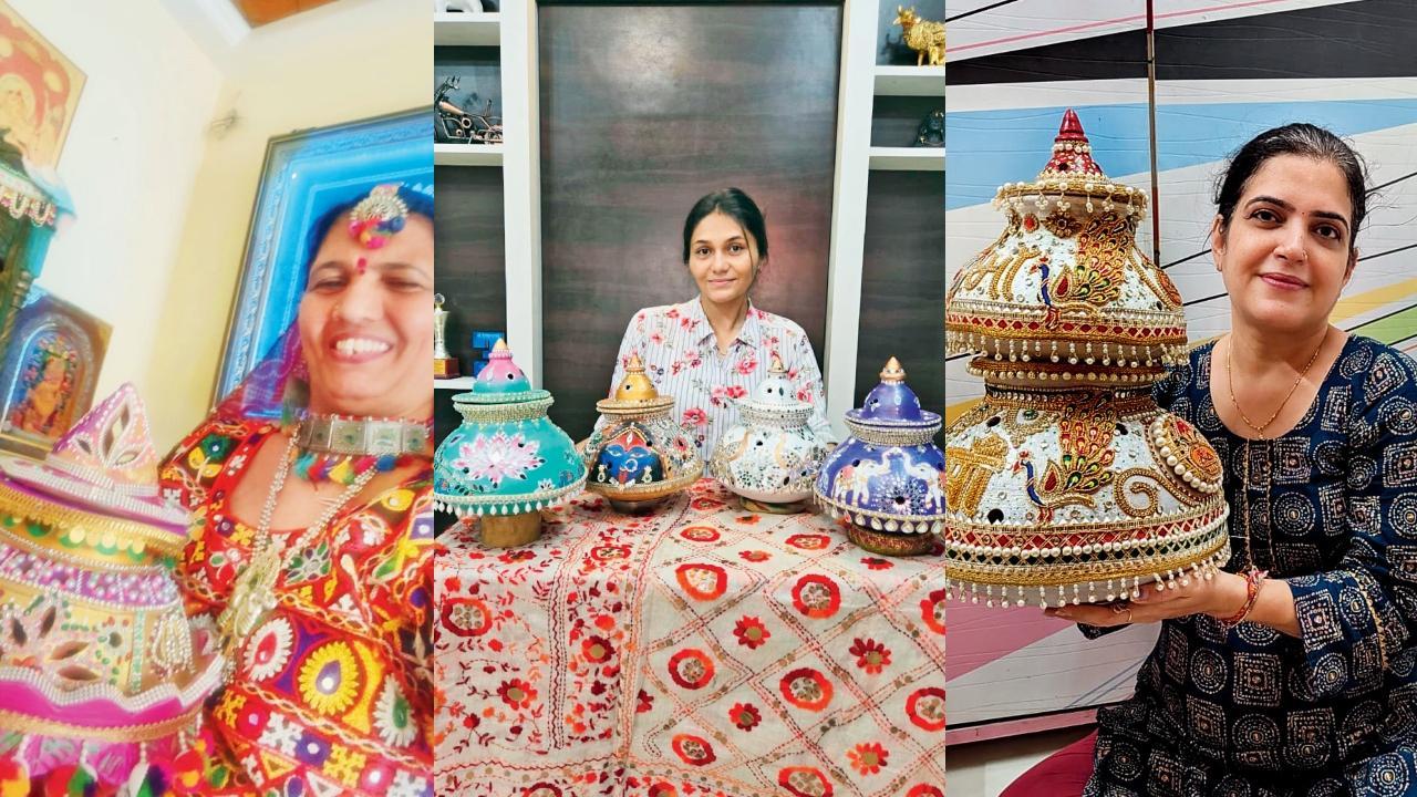 નવરાત્રિમાં પોતાના ઘરમાં ગરબો સ્થાપવા માટે આ માઈભક્તો જાતે જ એને પ્રેમથી શણગારે છે