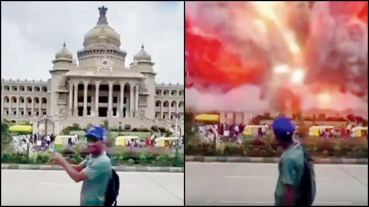 AIથી કર્ણાટકનું વિધાનભવન ઉડાડી માર્યું
