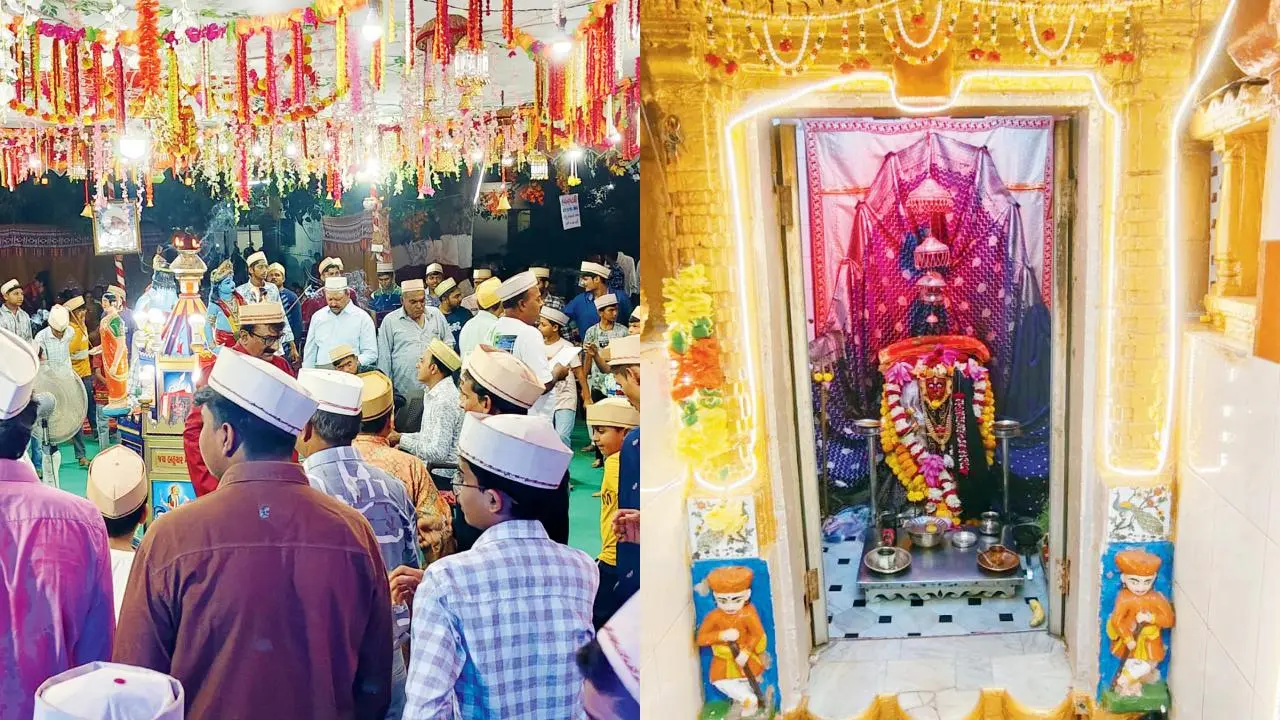 પોરબંદરમાં માતાજી સમક્ષ માથું ટોપીથી ઢાંકીને ગવાય-રમાય છે પરંપરાગત ગરબા