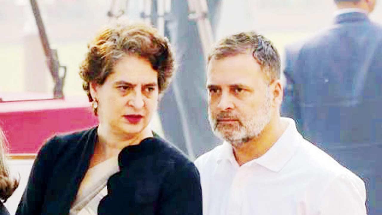 રાહુલ ગાંધી અને પ્રિયંકા ગાંધી