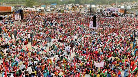 ગઈ કાલે શહાપુરમાં ખેડૂતો.