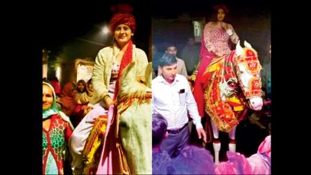 દીકરીને ઘોડીએ ચડાવીને પરિવારે દીકરો-દીકરી એકસમાનનો સંદેશ આપ્યો