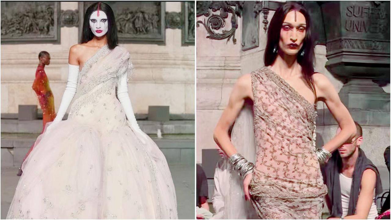 પૅરિસ ફૅશન વીકની મૉડલ્સ છે