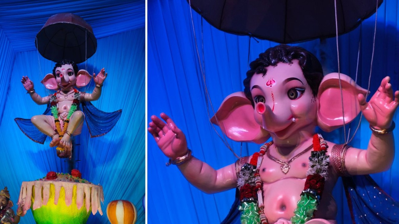 પૅરૅશૂટવાળા આ ક્યૂટ બાપ્પાના કૅન્ડી પાર્કમાં ભૂલકાંઓ મોજ કરતાં ધરાતાં જ નથી