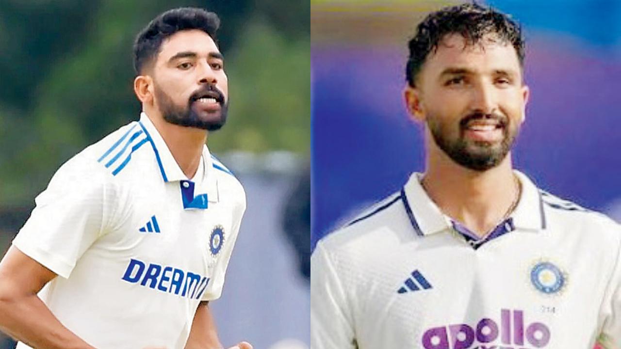 દેવદત્ત પડિક્કલ અને મોહમ્મદ સિરાજ
